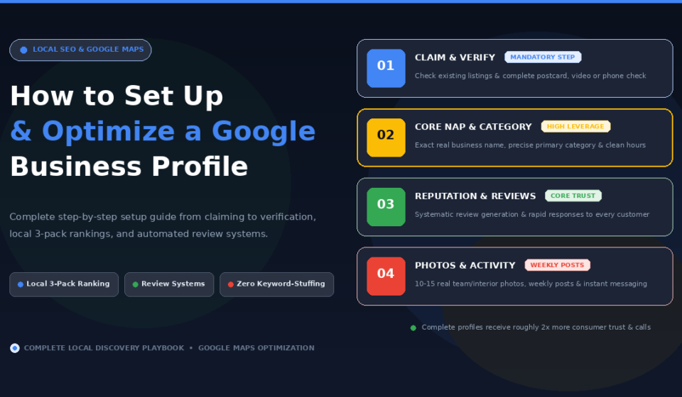How to Set Up and Optimize a Google Business Profile From Scratch