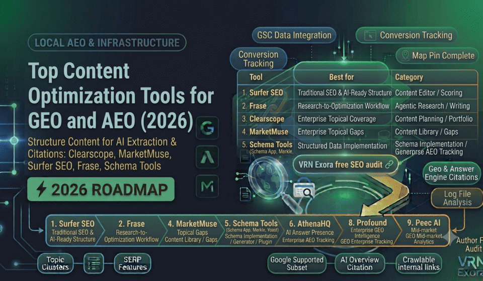 Top Content Optimization Tools for GEO and AEO