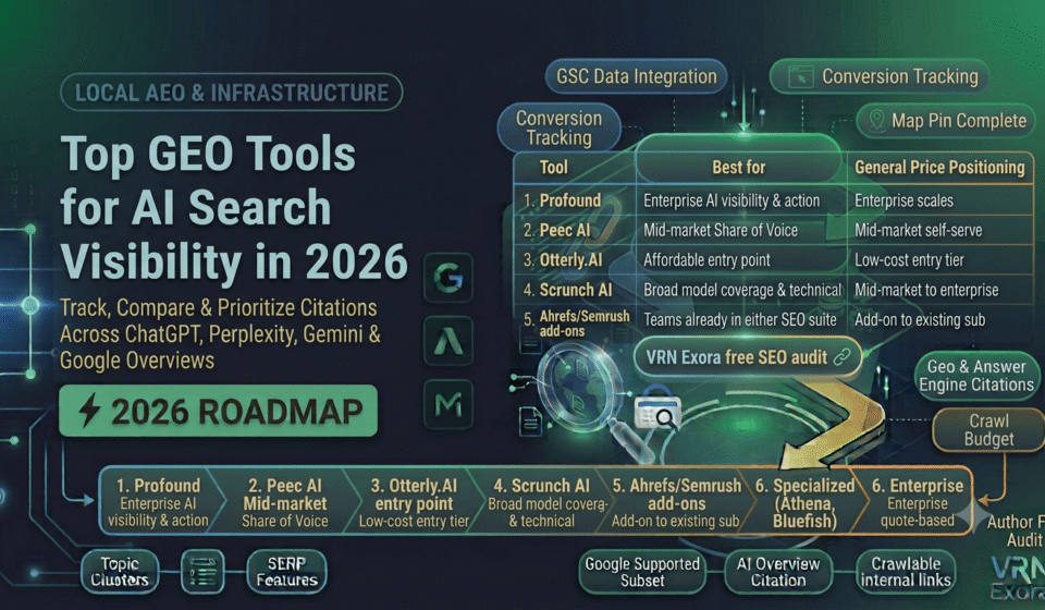Top GEO Tools for AI Search Visibility in 2026
